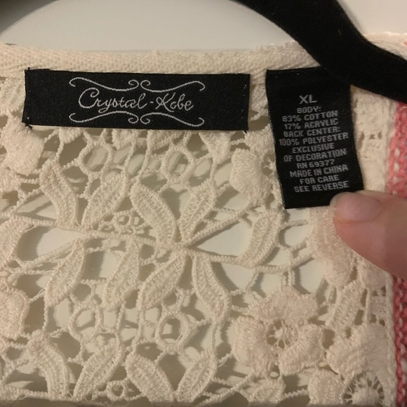 Cardigan w/lace back - Picture 3 of 5